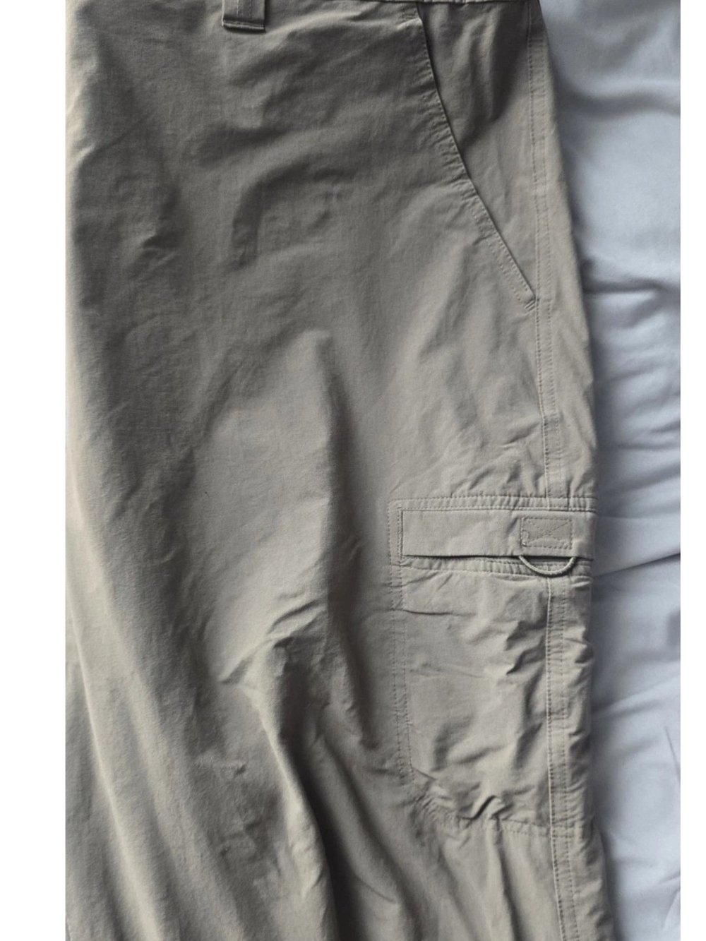 L.L. Bean Soft Gray/Tan Utility Pants with Branded Label